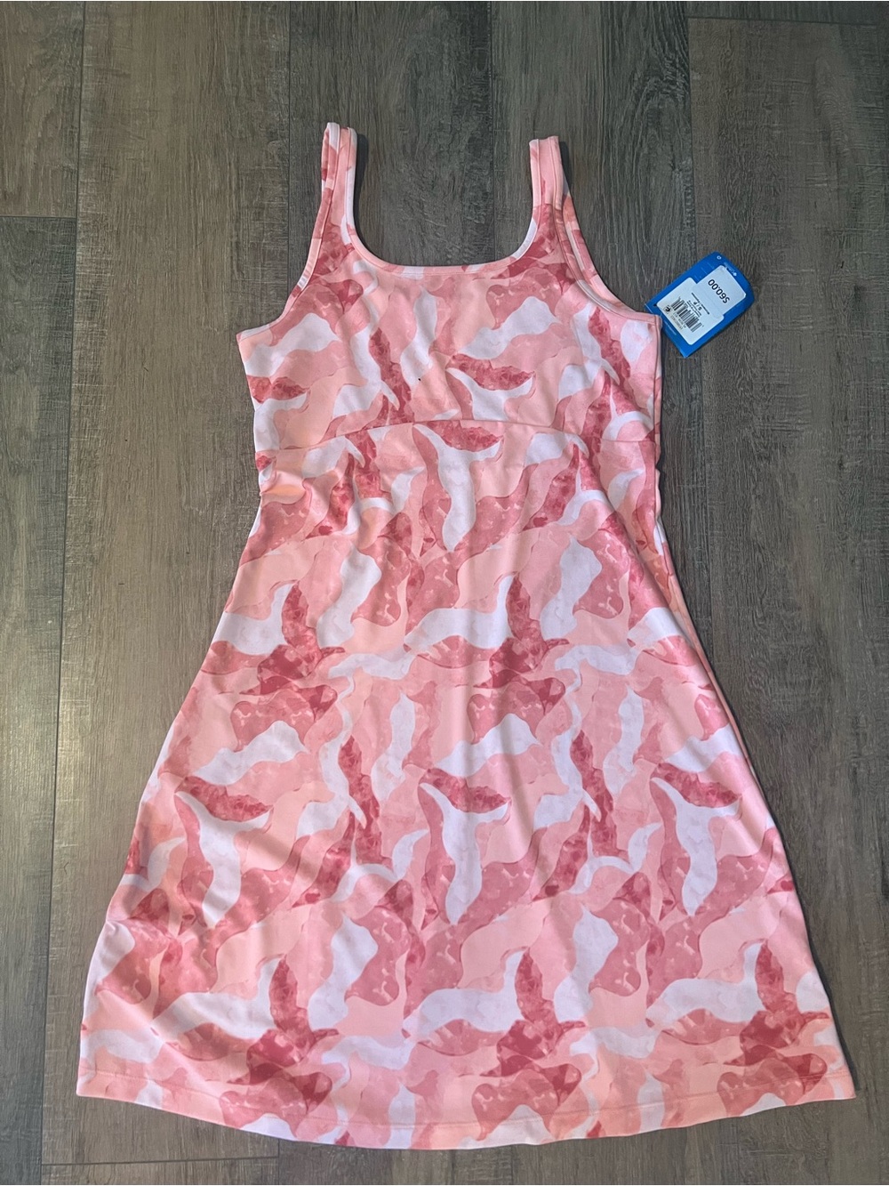 Columbia Pink Camouflage Active Fit Tank Dress